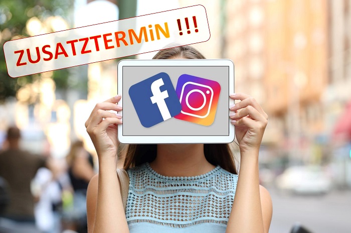 Social Media Account Zusatztermin