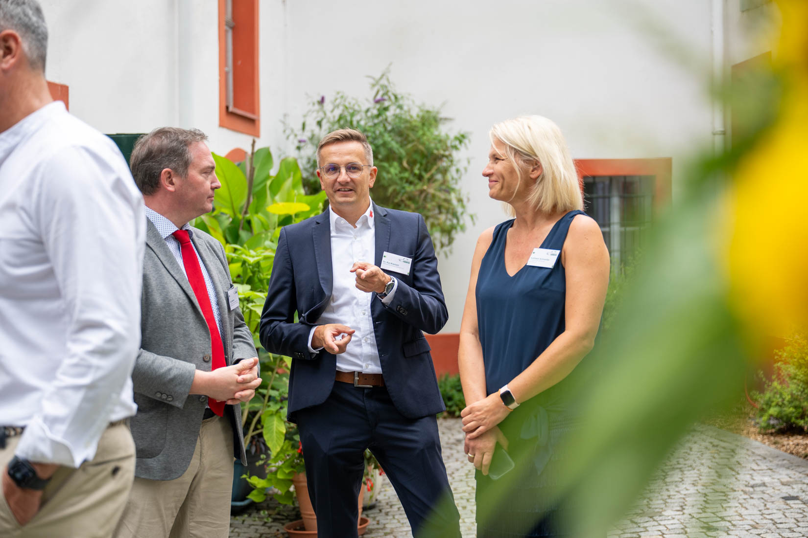 Gäste der Veranstaltung beim Get Together