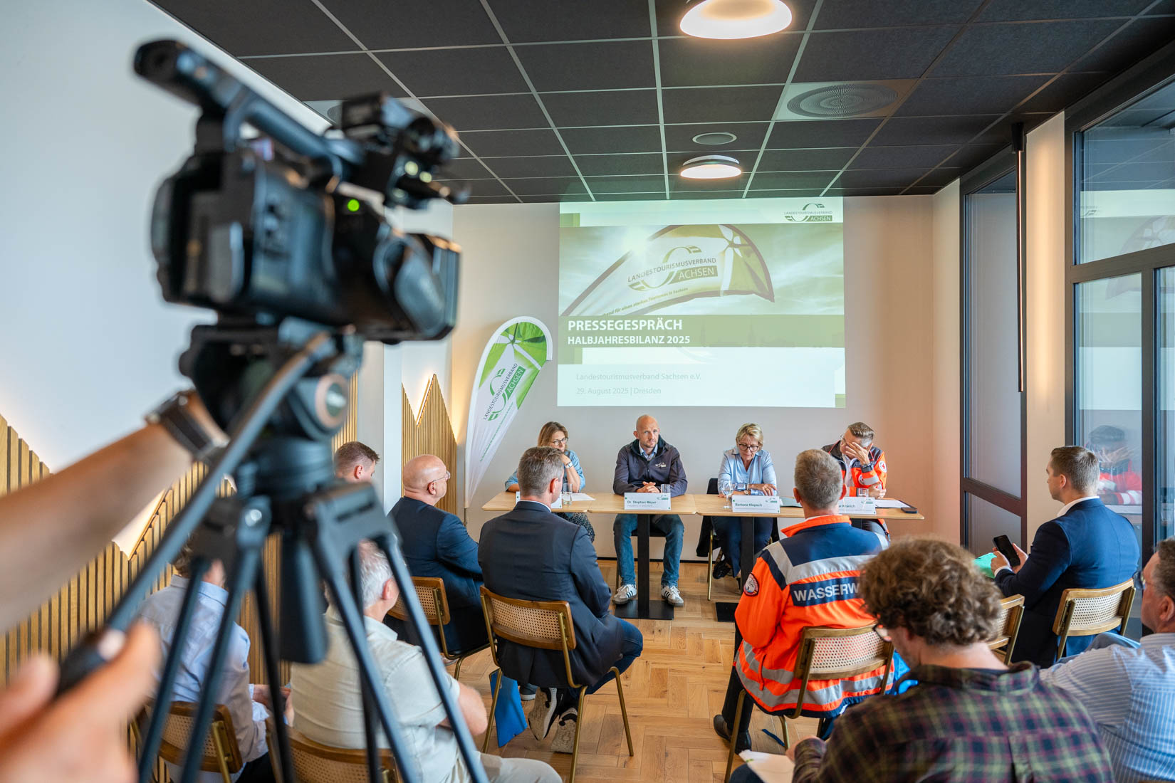 Pressegespräch im Restaurant Arche