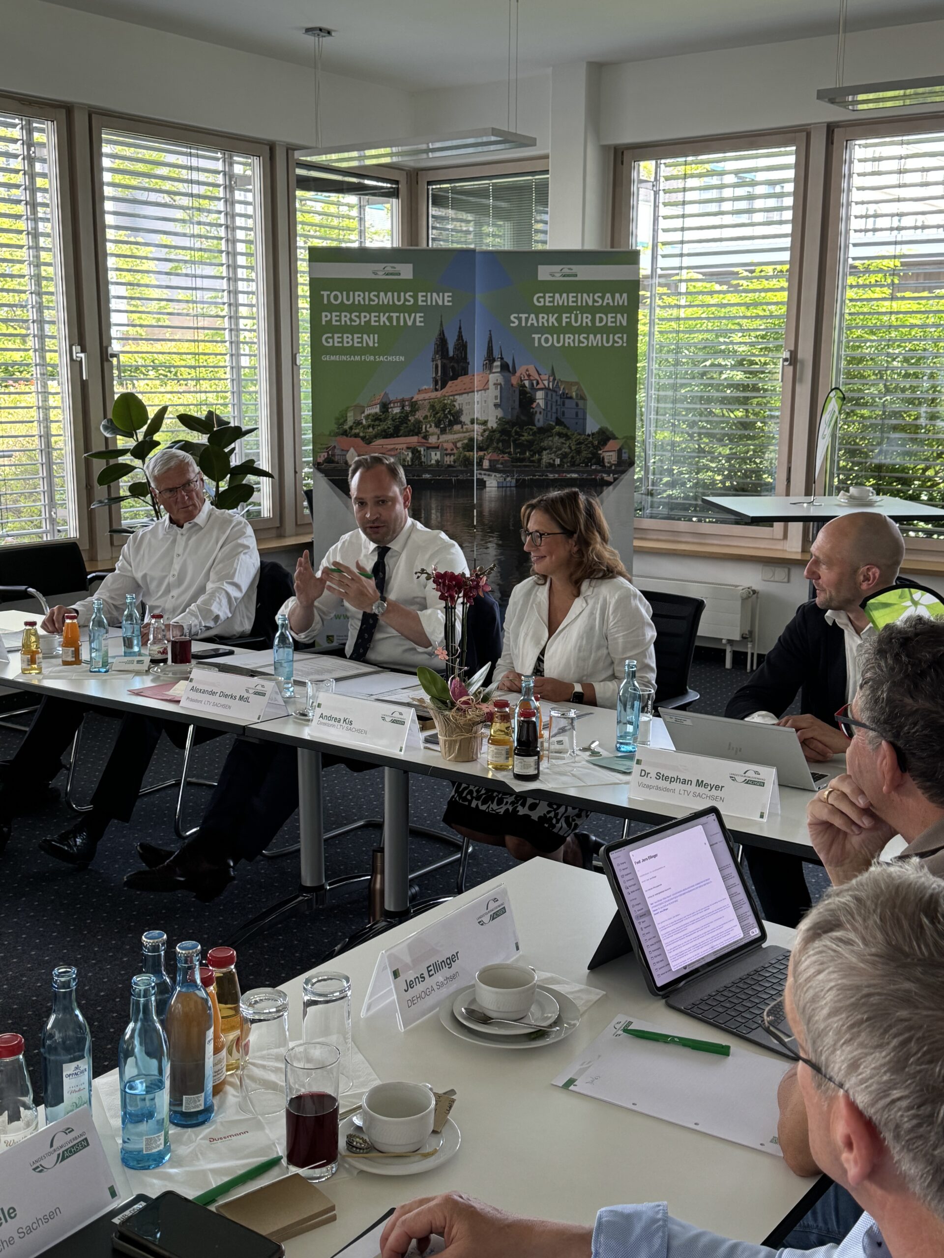 Präsidium des LTV SACHSEN, Landtagspräsident Alexander Dierks MdL referiert