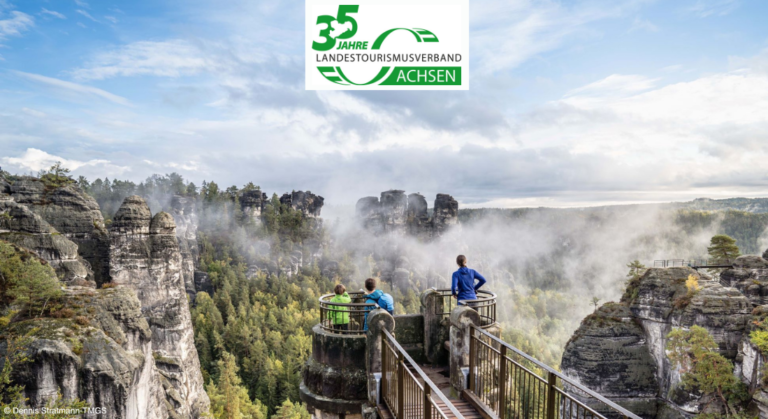 Wanderer in der Sächsischen Schweiz im Elbsandsteingebirge