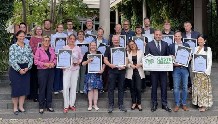 Auszeichnung der Landessieger im Wettbewerb Gästeliebling