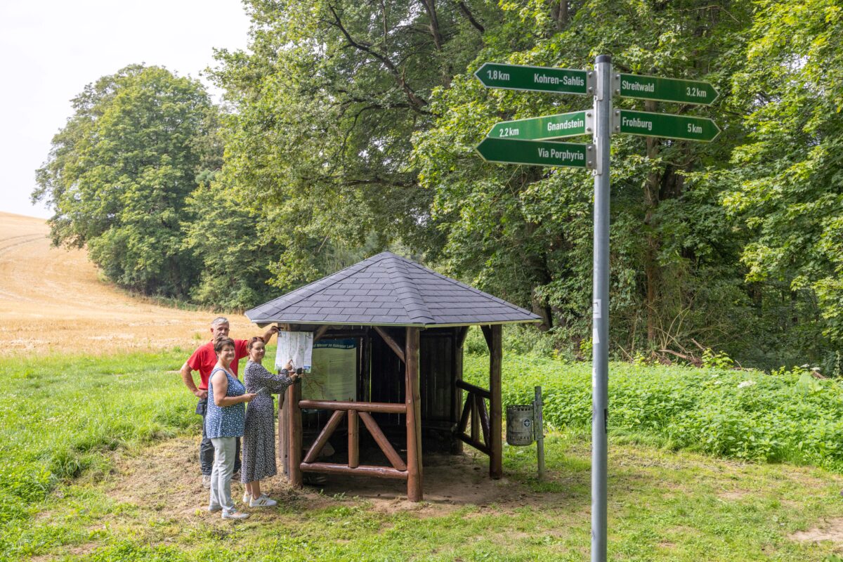 Wanderhütte in neuem Glanz, KIP 2025-425, Tourismusverein Borna und Kohrener Land